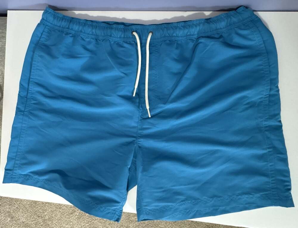Coach Hydro-Reactive Magic Print Bright Blue Swim Trunks Men's XXL